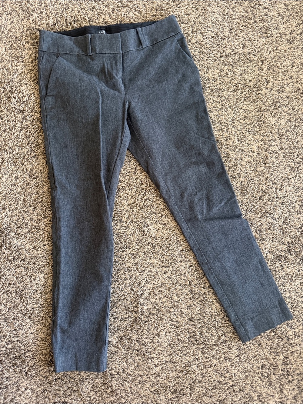 Ann Taylor Loft Petites Marisa Skinny Pants in charcoal